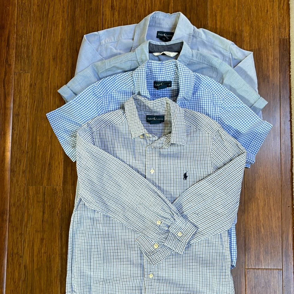 4 boys’ dress shirts